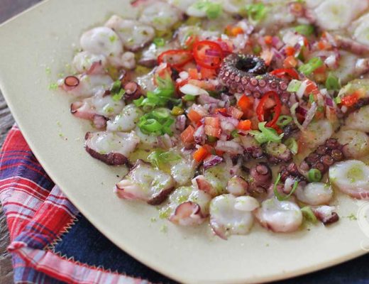 receita de carpaccio de polvo