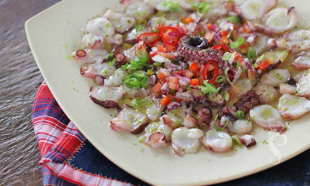 receita de carpaccio de polvo