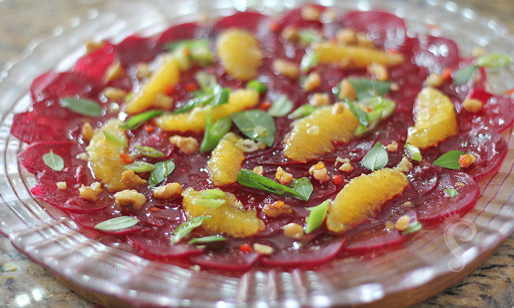 carpaccio de beterraba